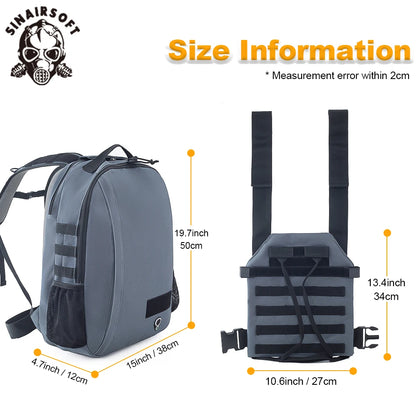 Sac à Dos Porte Plaque SINAIRSOFT - Protection et Polyvalence - BLACKBEARD OUTDOOR INDUSTRIES