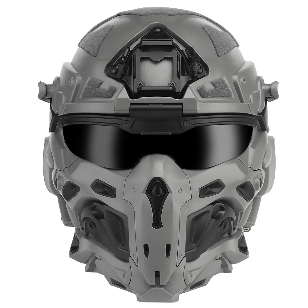 Casque airsoft intégral Assault I avec masque relevable