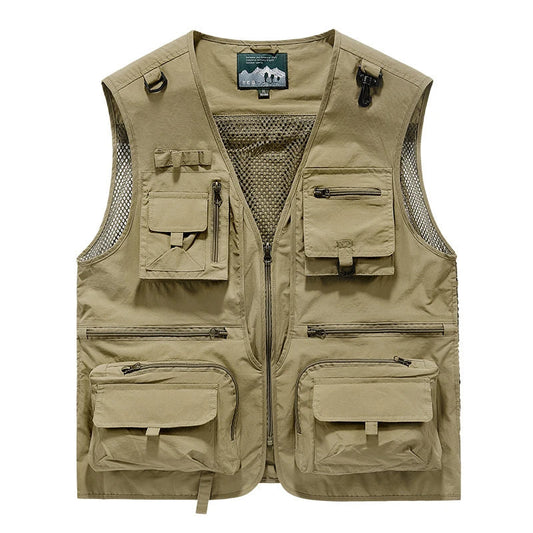 Gilet Multi-Poches Homme Respirant — Pêche, Outdoor & Casual | 7 Couleurs | EU L à 4XL - BLACKBEARD OUTDOOR INDUSTRIES