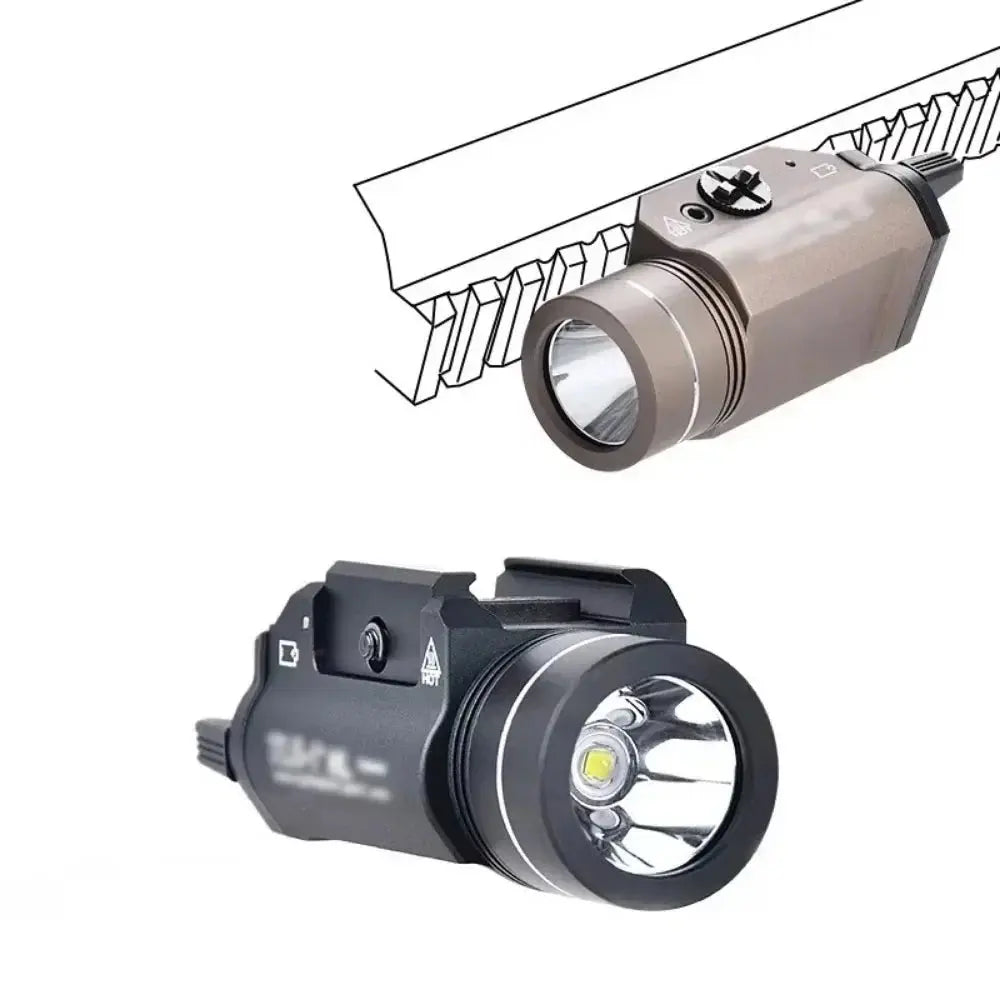 Tactical Pistol Weapon Light TLR1-1 – Lampe de Pistolet Métal 1000 Lumens pour Rail 20mm (Glock 17, Airsoft Rifle) Ma boutique