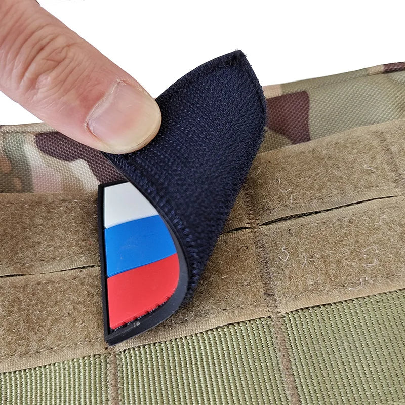Patch PVC 3D Tactique Russe & Tchétchène – Hook & Loop | 8×5 cm | 9 Designs | Insigne Morale - BLACKBEARD OUTDOOR INDUSTRIES