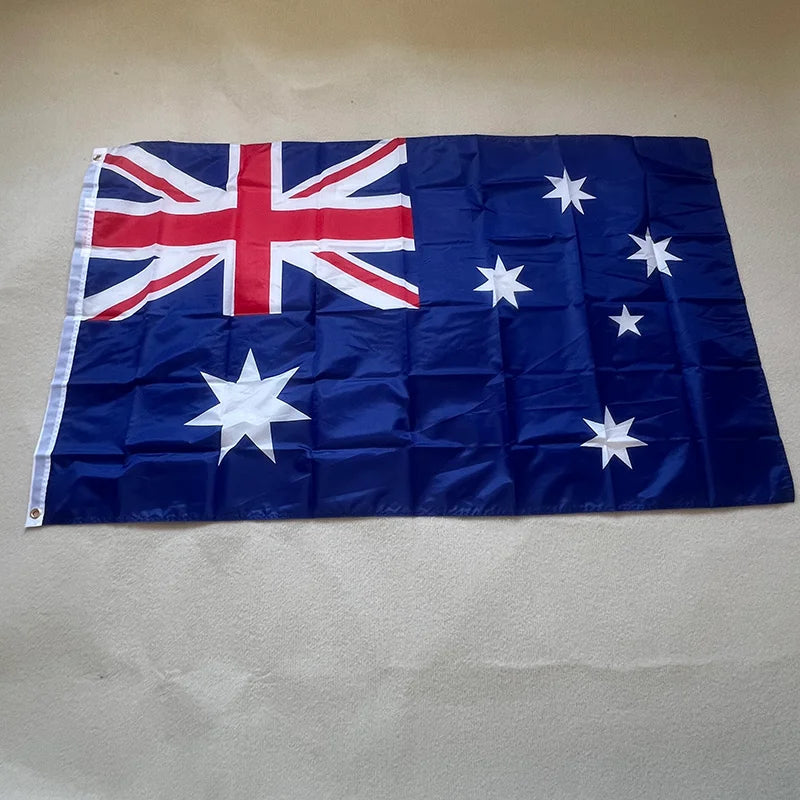 Drapeau de l'Australie – 90x150 cm (3x5 pieds) – Polyester de Haute Qualité – Drapeau National AUS AU Suspendu – Décoration Intérieure et Extérieure BLACKBEARD OUTDOOR INDUSTRIES