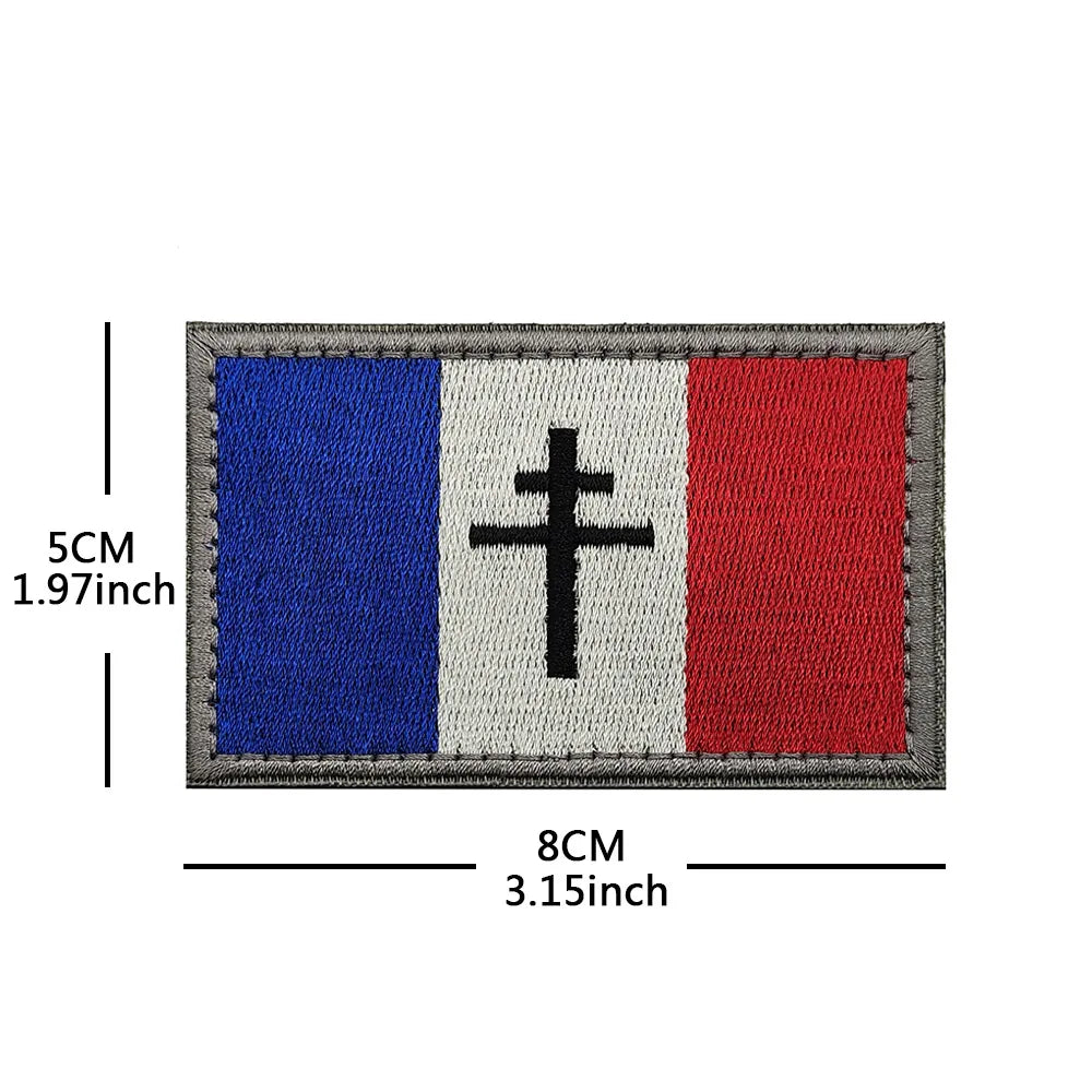 Patch Brodé Légion Étrangère France – Insigne Tactique Hook & Loop | +50 Modèles