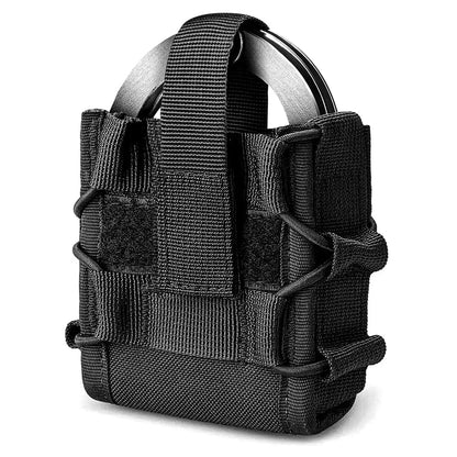 Holder Tactique pour Menottes - Poche MOLLE Universelle pour Menottes Standard avec Système de Libération Rapide BLACKBEARD OUTDOOR INDUSTRIES