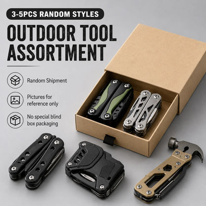 Lot d’outils outdoor multifonctions, 3 à 5 pièces assorties