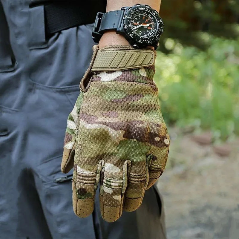 Gants Tactiles Tactiques Militaires – Combat Full Finger Multicam - BLACKBEARD OUTDOOR INDUSTRIES