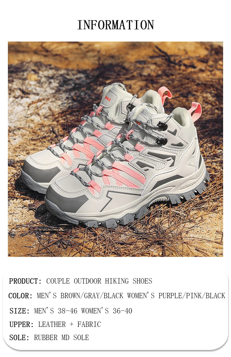 Chaussures de Randonnée Unisexe Antidérapantes Hautes - BLACKBEARD OUTDOOR INDUSTRIES