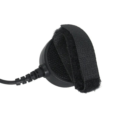 Micro Laryngophone Imperméable + PTT Doigt – Casque Tube Acoustique Talkie-Walkie BaoFeng, Kenwood, TYT