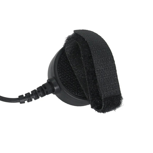 Micro Laryngophone Imperméable + PTT Doigt – Casque Tube Acoustique Talkie-Walkie BaoFeng, Kenwood, TYT