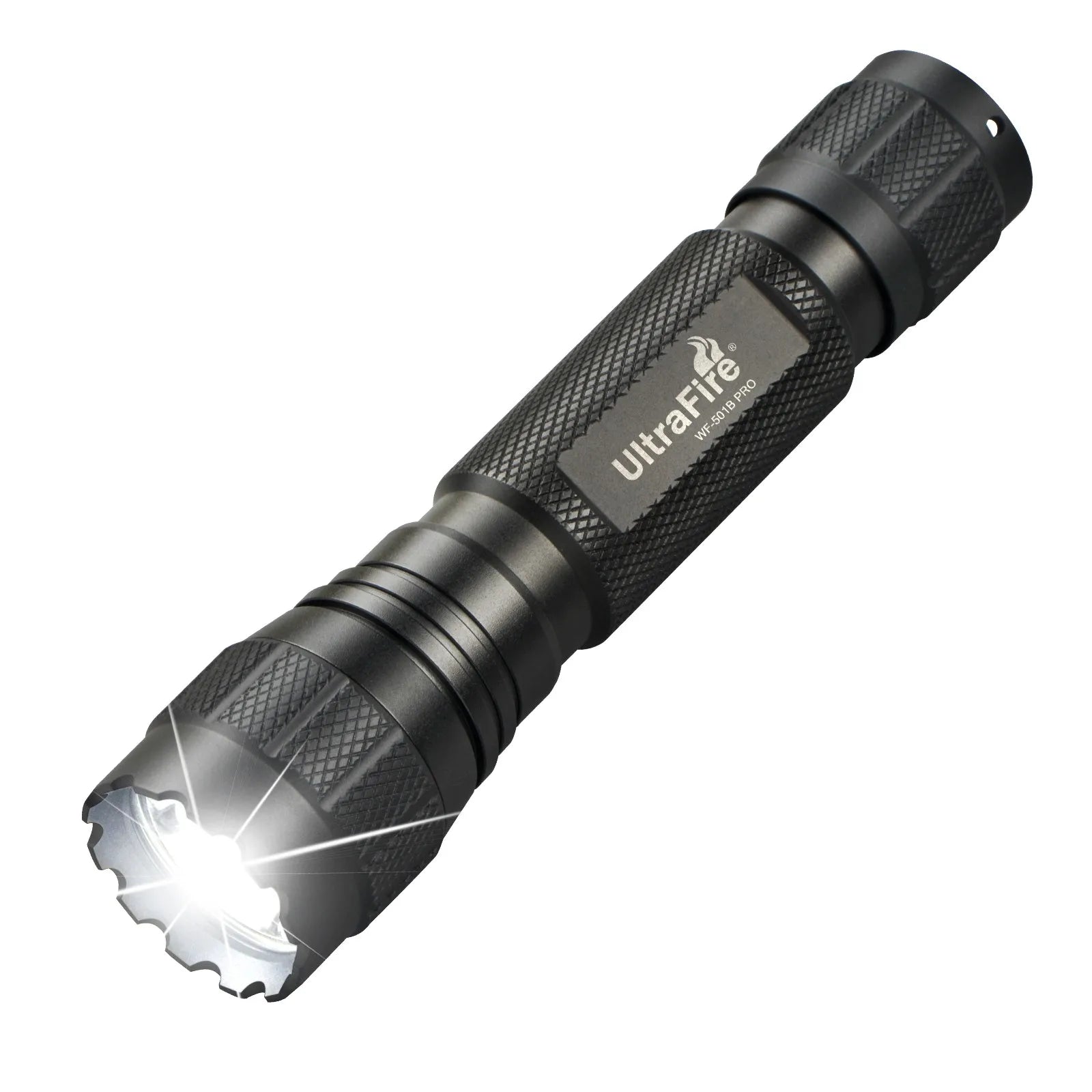 Lampe Torche Tactique UltraFire WF-501B Pro – 1200 Lumens Rechargeable avec Clip Ceinture Tactique W66 - BLACKBEARD OUTDOOR INDUSTRIES