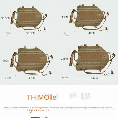 Gilet Tactique pour Chien – Harnais de Poitrine Robuste et Confortable Ma boutique