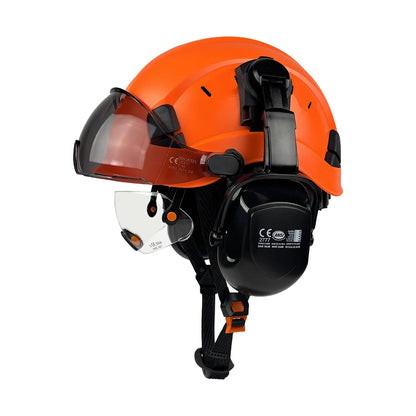 Casque de Sécurité ABS Pompier & Sauvetage — Visière, Cache-Oreilles CE/ANSI - BLACKBEARD OUTDOOR INDUSTRIES