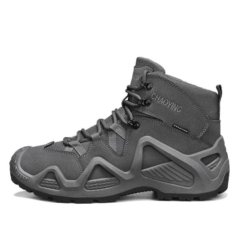 Bottines Tactiques Militaires Homme WANUX – Montantes Cheville, Style Army Désert, Semelle Caoutchouc, 39-46