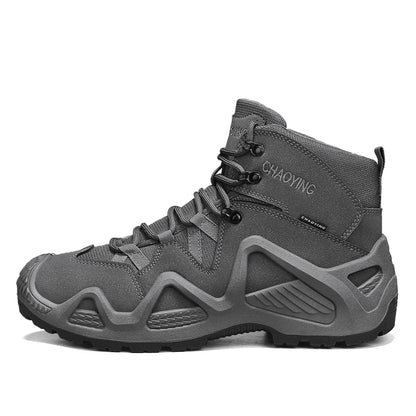 Bottines Tactiques Militaires Homme WANUX – Montantes Cheville, Style Army Désert, Semelle Caoutchouc, 39-46