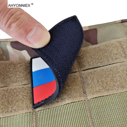 Patch PVC 3D Drapeau Russe – Patch en Caoutchouc, Style Militaire, Accessoires DIY pour Vêtements, Sacs, et Badges - BLACKBEARD OUTDOOR INDUSTRIES