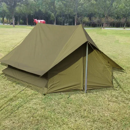 Grande Tente Camping Familiale 8+ Personnes Canvas Triple Couche – Ouverture Rapide, Fibre de Carbone | Camping, Pique-Nique, Militaire