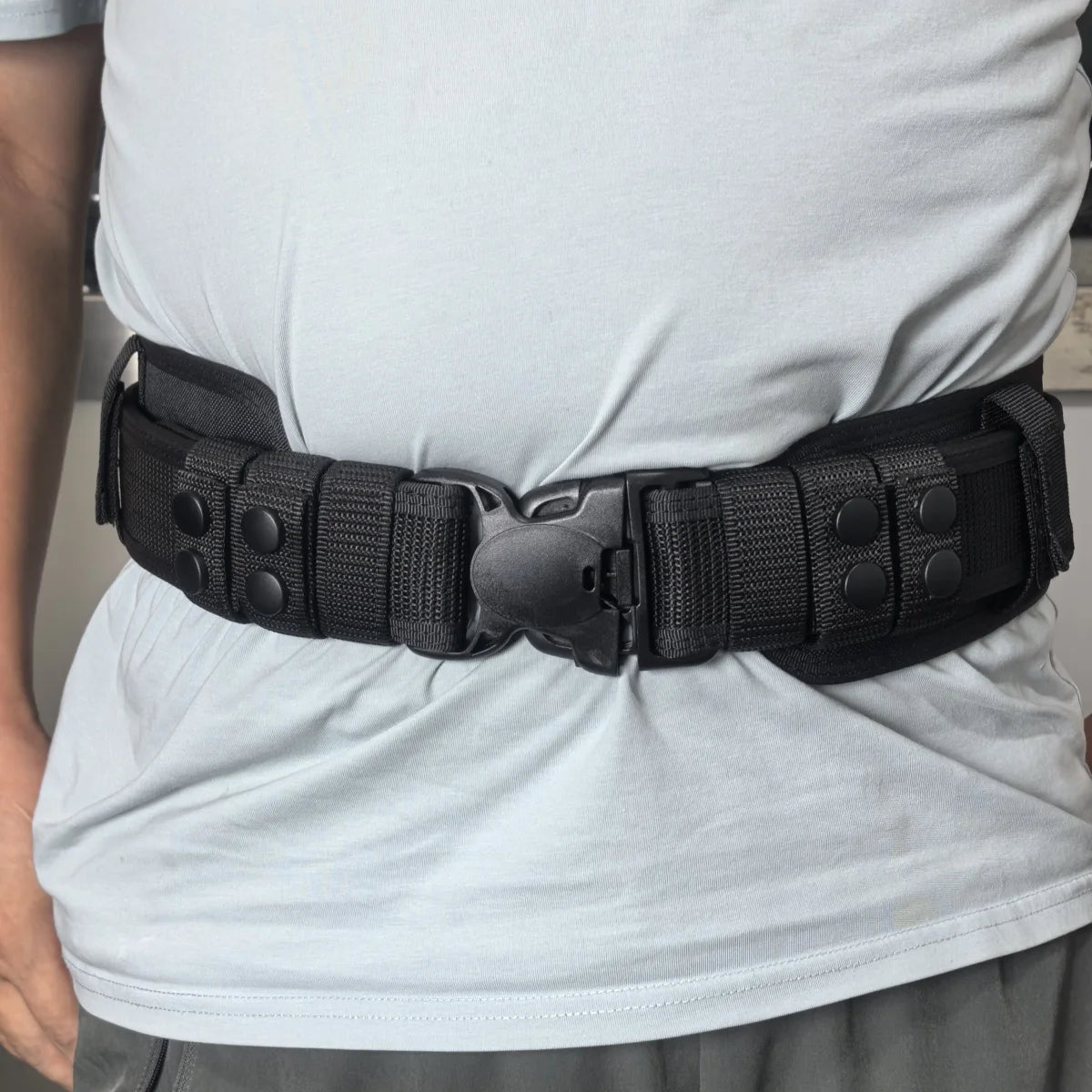 Ceinture Tactique 2-en-1 Nylon Velcro – Rigide Extérieure + Intérieure Respirante