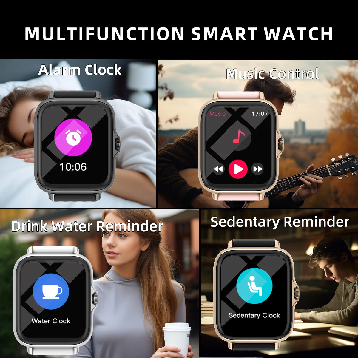 Montre Connectée Intelligente 1,83” – Appels & Notifications – Tracker Santé & Sport – DESERTCAT - BLACKBEARD OUTDOOR INDUSTRIES