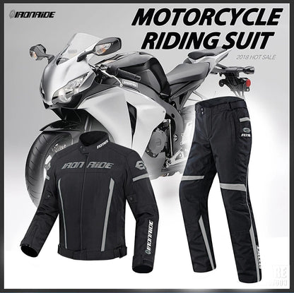 Motorcycle Jacket Waterproof Motorcross Jacket Pants Moto Jacket Windproof Riding Motorbike Clothes With Protective Gear M-3XL BLACKBEARD OUTDOOR INDUSTRIES