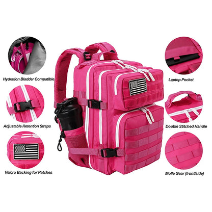 Sac à dos tactique 25 L MOLLE pour ordinateur 15 pouces