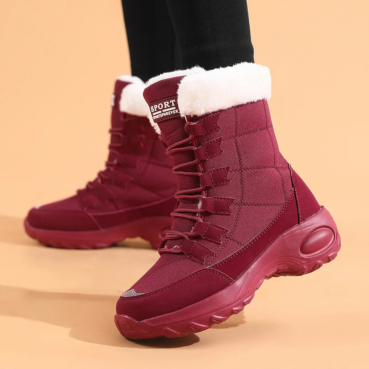 Bottes Hautes Femme – Chaudes & Imperméables – Fourrées et Confortables – Modèle Hiver PANDA ENERGY - BLACKBEARD OUTDOOR INDUSTRIES