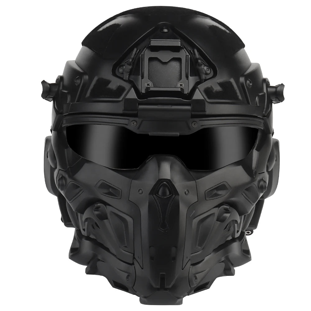 Casque airsoft intégral Assault I avec masque relevable