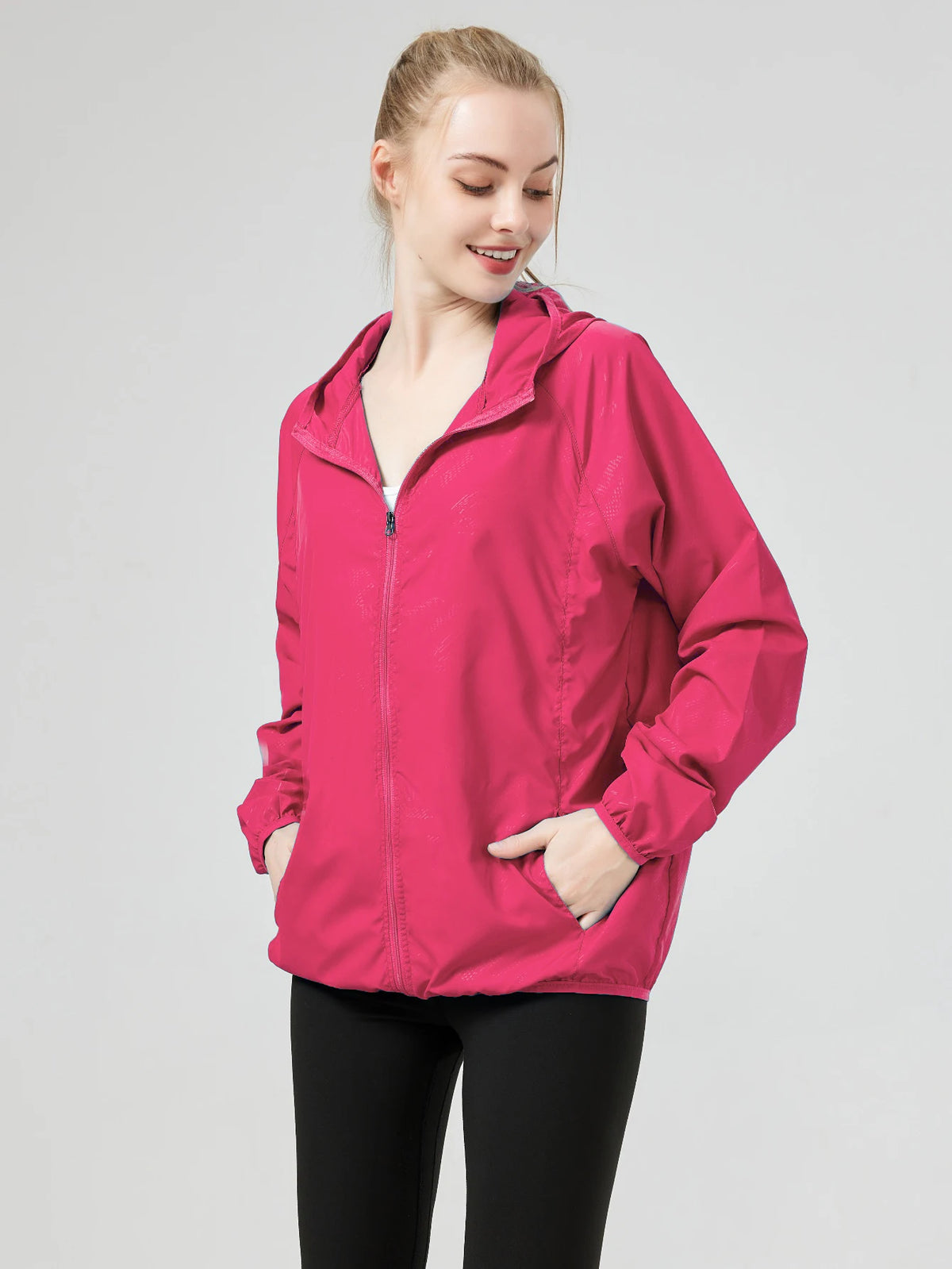 Veste coupe-vent femme anti-UV ultra légère, randonnée et sport