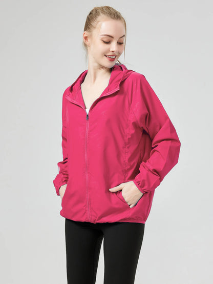 Veste coupe-vent femme anti-UV ultra légère, randonnée et sport