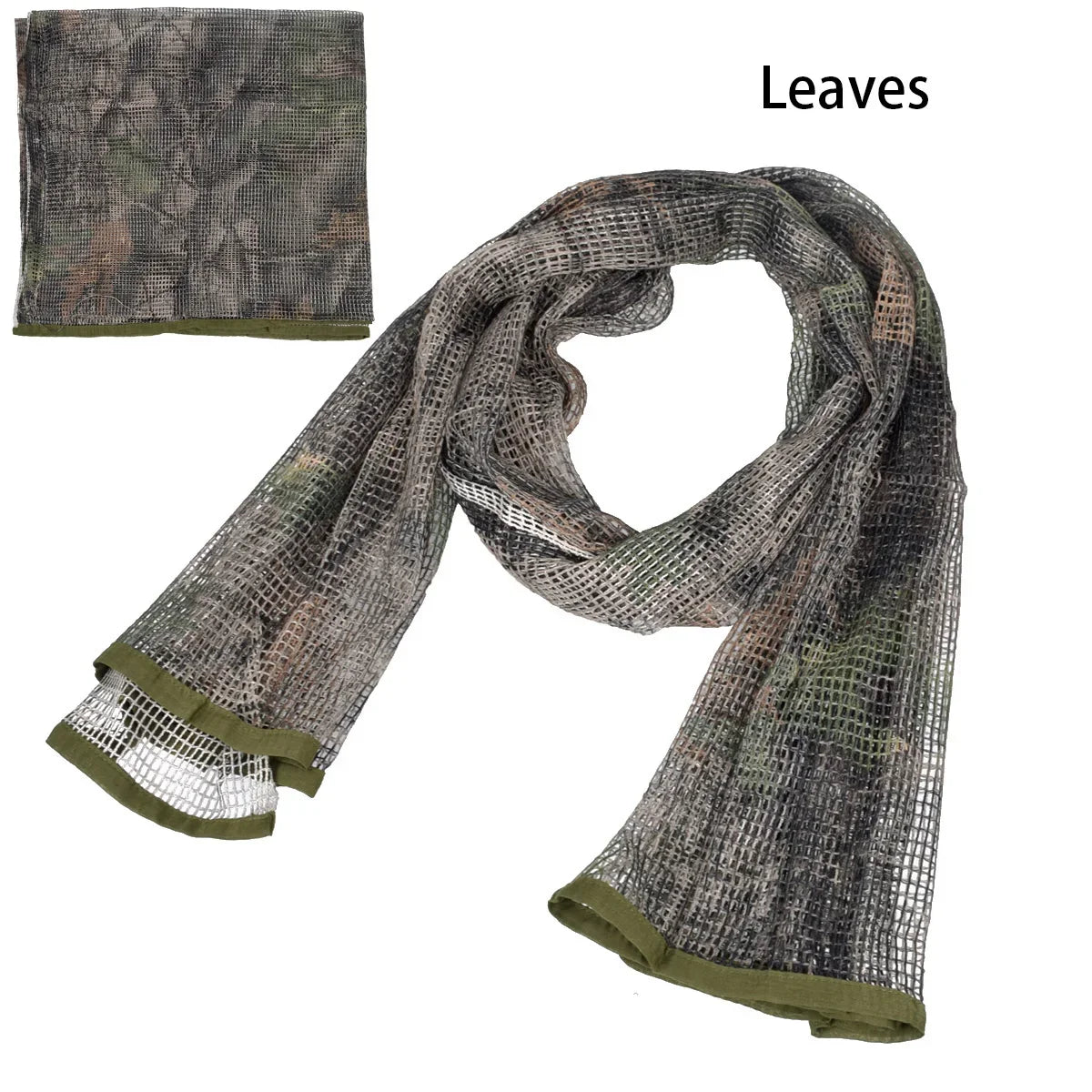 Chèche Tactique Camouflage Filet 190x90cm – Coton/Nylon, Multifonction | Airsoft, Chasse, Randonnée