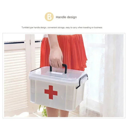Boîte de Rangement Médicale à Double Couches – Portable et Résistante Ma boutique