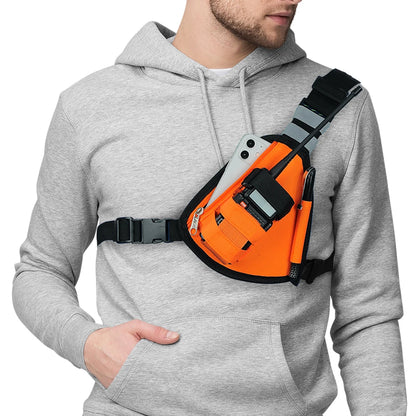 Gilet Tactique Poitrine Nylon – Holster Radio Baofeng BF-888S UV-5R | 4 Coloris | Mains Libres - BLACKBEARD OUTDOOR INDUSTRIES
