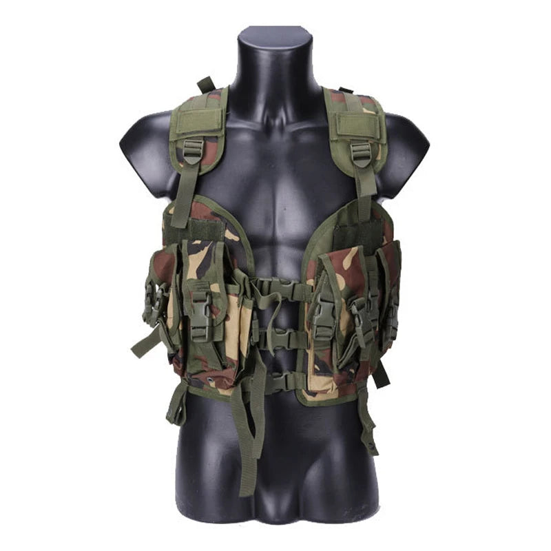 Gilet Tactique RUIN HAWK pour Hommes - Protection Airsoft et Paintball avec Sac d'Eau Camouflage - BLACKBEARD OUTDOOR INDUSTRIES