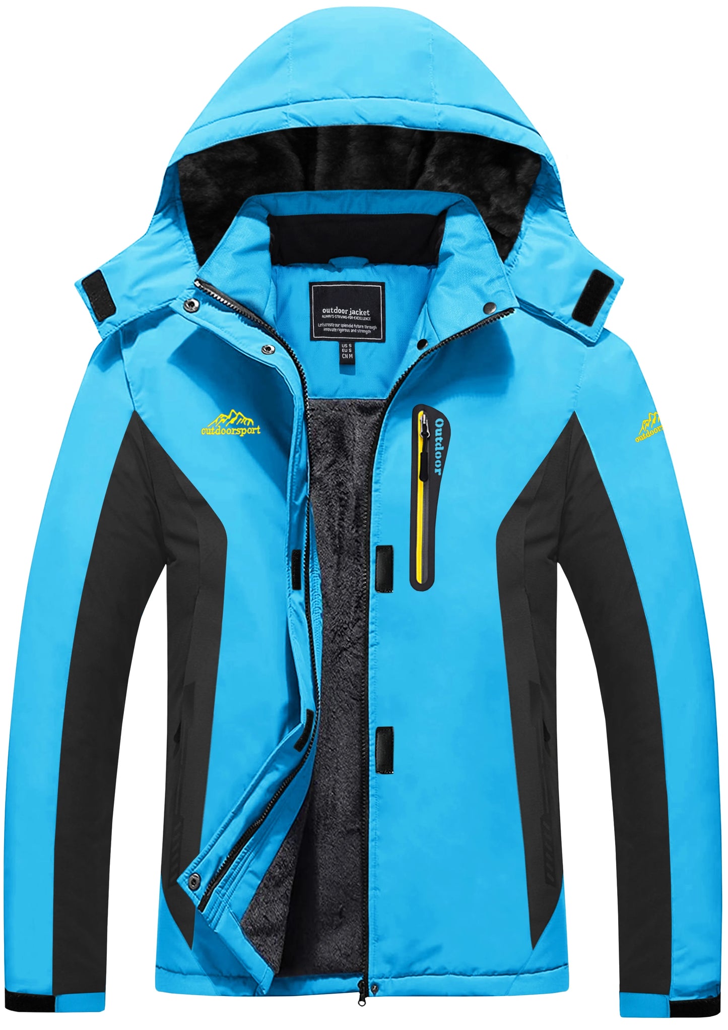 Veste Polaire Épaisse Femme – Imperméable, Capuche Amovible & Multi-Poches - BLACKBEARD OUTDOOR INDUSTRIES