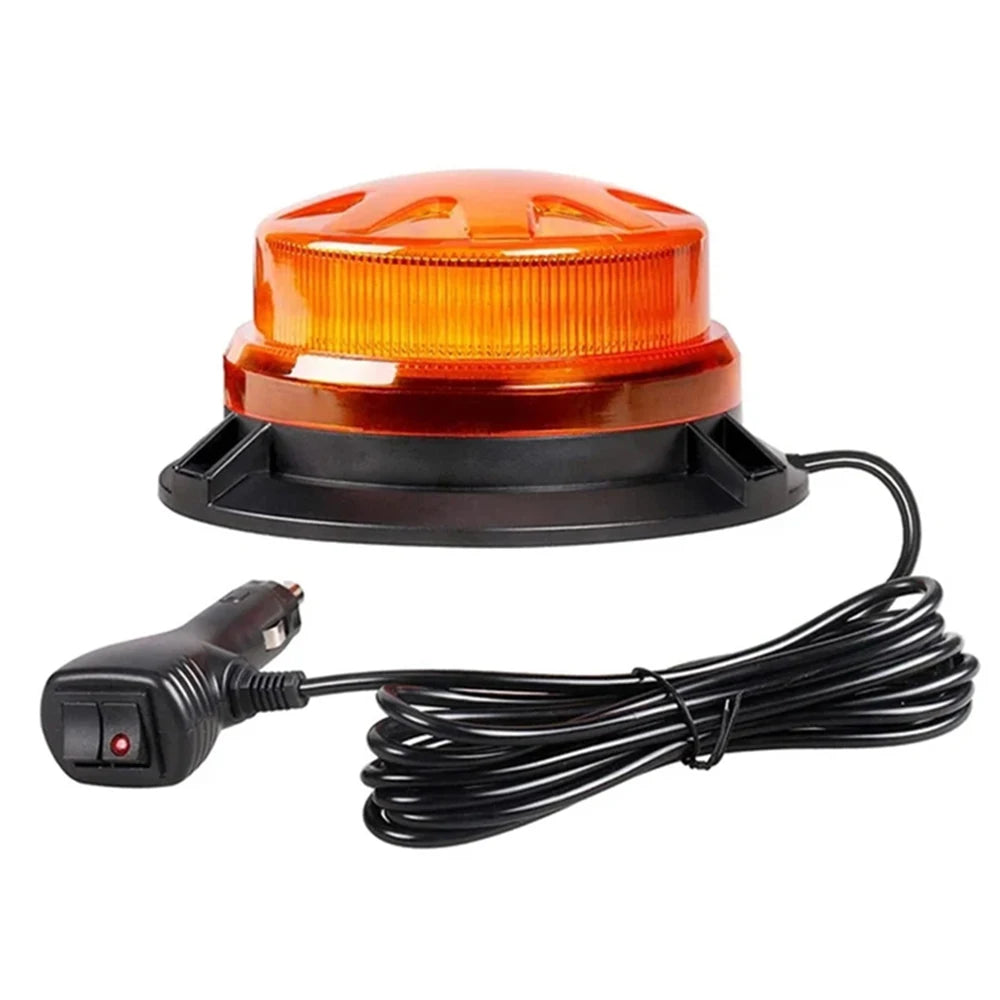 LED Feu Stroboscopique d'Urgence avec Base Magnétique - Lumière de Signalisation de Toit de Voiture (12V/24V) BLACKBEARD OUTDOOR INDUSTRIES