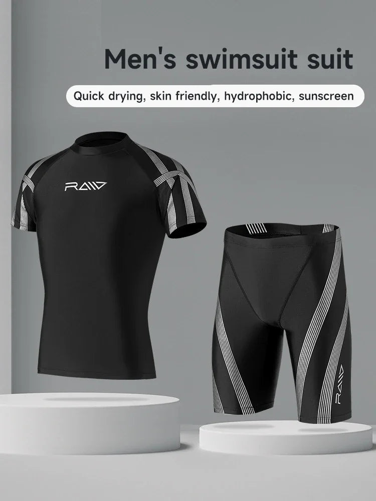 ensemble de mailliot de bain homme rash guards split type Ma boutique