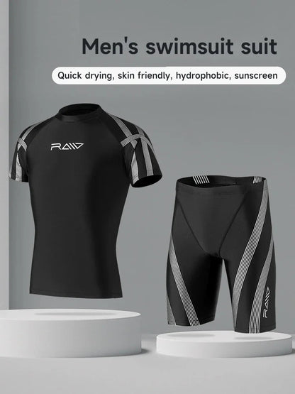 ensemble de mailliot de bain homme rash guards split type Ma boutique
