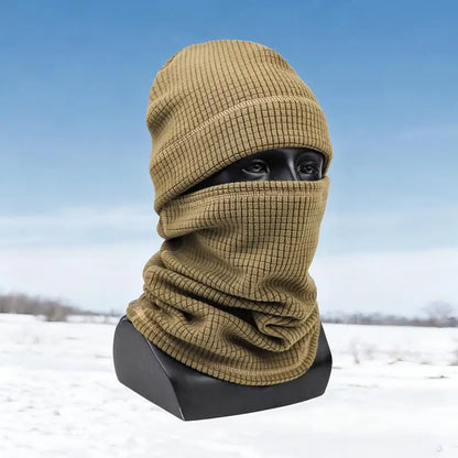 Ensemble Cagoule Tactique Thermique Camouflage – Masque Visage & Bonnet Chaud Hiver – Polyester – Homme & Femme – 4 Coloris