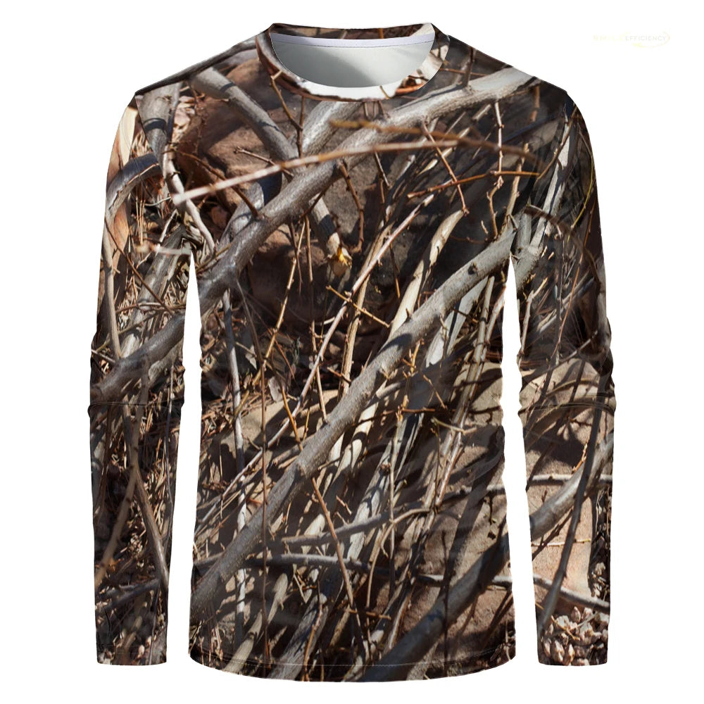 T-Shirt Camouflage Homme Manches Longues – Séchage Rapide, Pêche Chasse Randonnée | S-5XL - BLACKBEARD OUTDOOR INDUSTRIES