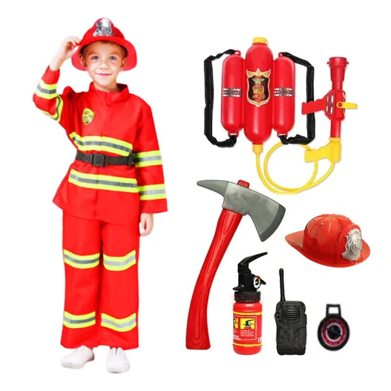 Costume Pompier Enfant Complet – Déguisement Sapeur-Pompier avec Accessoires - BLACKBEARD OUTDOOR INDUSTRIES