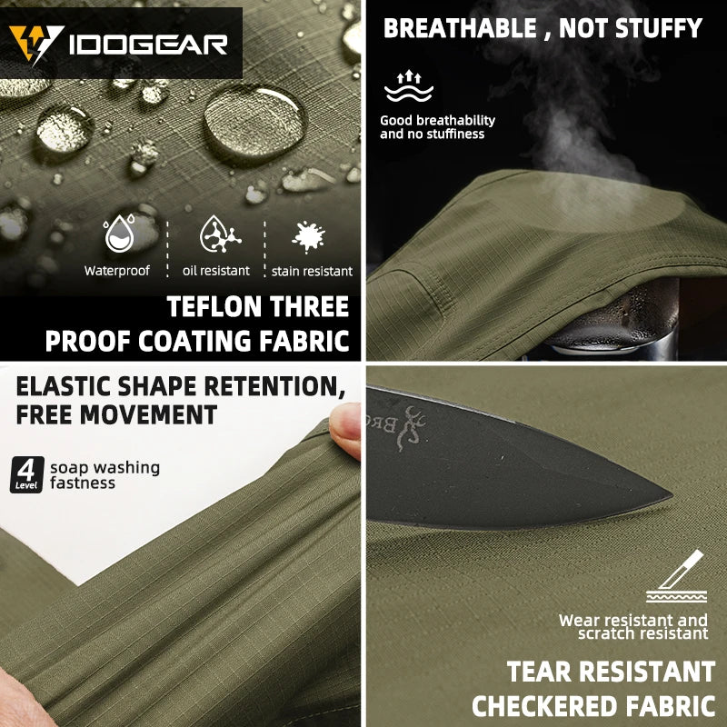 Pantalon tactique IDOGEAR leger stretch déperlant 10 poches - BLACKBEARD OUTDOOR INDUSTRIES