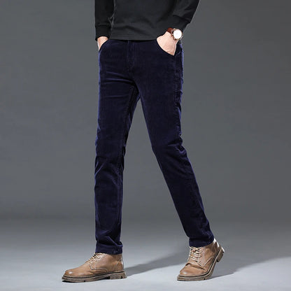 Pantalon Velours Côtelé Homme — 93% Coton Stretch, Coupe Droite, Smart Casual & Business | W28 à W40 - BLACKBEARD OUTDOOR INDUSTRIES