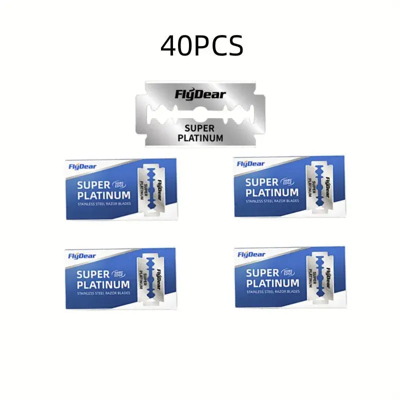 Outil professionnel de barbier – Lames de rasoir double tranchant classiques en acier inoxydable Ma boutique