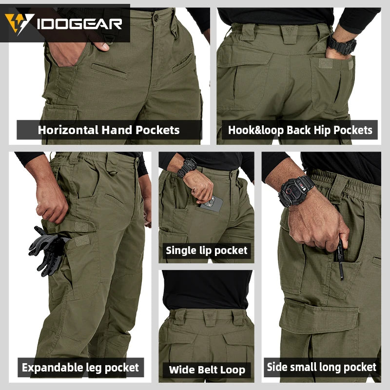 Pantalon tactique IDOGEAR poches