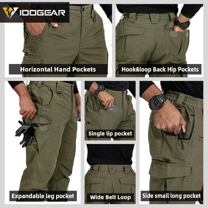 Pantalon tactique IDOGEAR poches