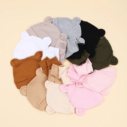 ensemble bonnet et gant coton pour enfants 1/3ans Ma boutique