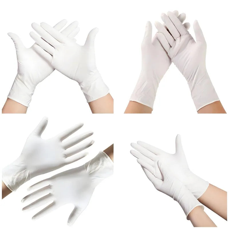 Gants Jetables en Nitrile Blanc - 50 PCS BLACKBEARD OUTDOOR INDUSTRIES
