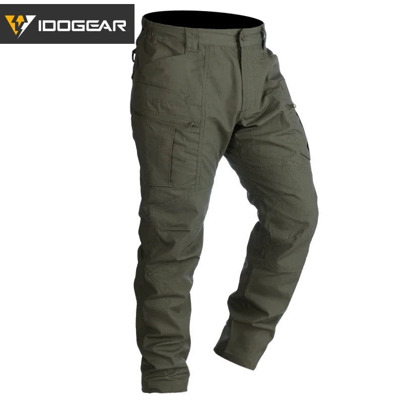 Pantalon tactique IDOGEAR LF stretch multi-poches cargo ranger green