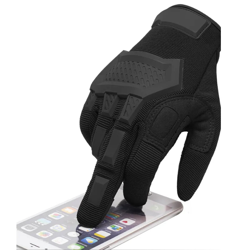Gants Tactiques Plein Doigt Tactile – Airsoft Paintball Tir Randonnée Police