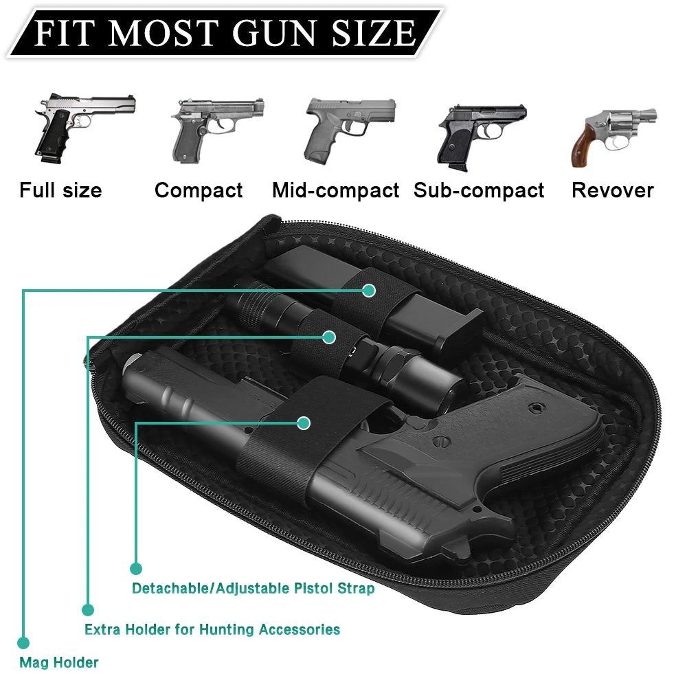 Sacoche holster discrète pour arme de poing, BAC