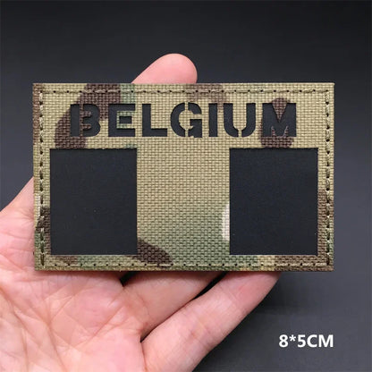 Patches Drapeaux Nationaux 3D Multicam – Réfléchissant IR, Découpe Laser, Hook & Loop | Tactique, Airsoft, DIY | 45+ Pays - BLACKBEARD OUTDOOR INDUSTRIES